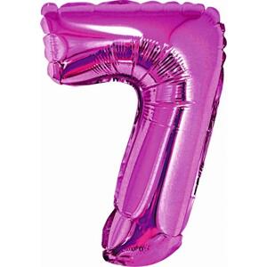 Godan / balloons Fóliový balónek "Číslice 7", růžový, 35 cm KK