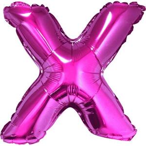 Godan / balloons Fóliový balónek "Písmeno X", růžový, 35 cm KK