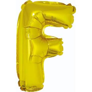 Godan / balloons Fóliový balónek "Písmeno F", zlatý, 35 cm KK