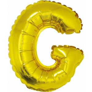 Godan / balloons Fóliový balónek "Písmeno G", zlatý, 35 cm KK