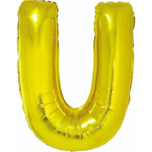 Godan / balloons Fóliový balónek "Písmeno U", zlatý, 89 cm KK