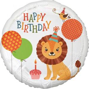 Godan / balloons Fóliový balónek Lion (Všechno nejlepší k narozeninám), 18