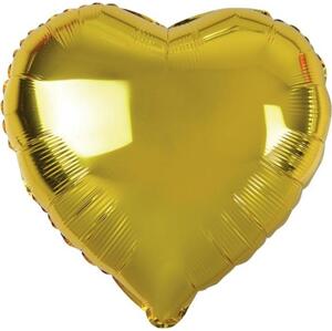 Godan / balloons Fóliový balónek "Srdce", zlatý, 18