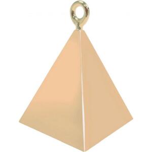 Godan / decorations Váha balónku Pyramid růžová a zlatá, 110 g
