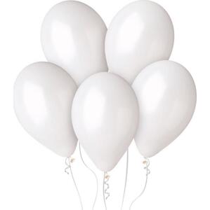GM120 kovové balónky 13" - perleťově bílé 29 / 50 ks.