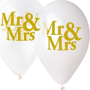Prémiové heliové balónky "Mr&Mrs", 13"/ 5 ks. KK