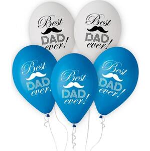 Godan / balloons Balónky Best Dad Ever, 12"/ 5 ks.
