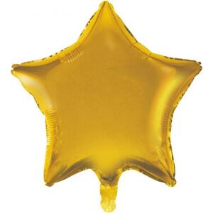 Godan / balloons B&C fóliový balónek "Star", zlatý, matný, 19