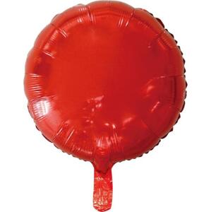 Godan / balloons Balónek fóliový "Kulatý", červený, 18" KK