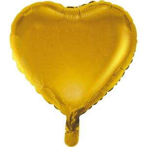 Godan / balloons Balónek fóliový "Srdce", matný, zlatý, 18