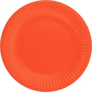 Godan / decorations Papírové talíře Jednobarevné, červené, certifikováno FSC, 18 cm, 6 ks.