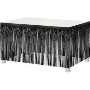 Godan / decorations B&C dekorace okraje stolu, třásně, černá, 80x300 cm