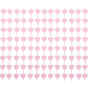 Godan / decorations Závěs Macaron Hearts, světle růžová, 100x200 cm