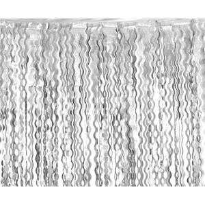 Godan / decorations Závěs B&C Spirals, metalická stříbrná, 100x200 cm