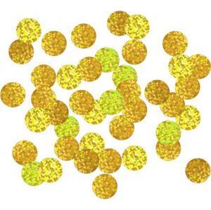 Godan / beauty & charm B&C Circles fóliové konfety, 2 cm, 250g, holografické zlato