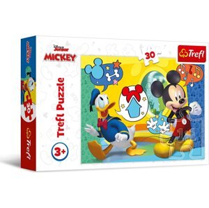 TREFL Puzzle Mickey Mouse a Kačer Donald 30 dílků
