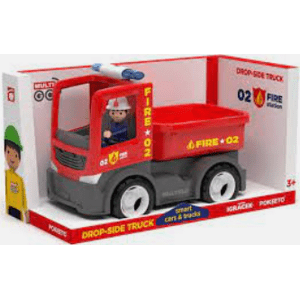 WADER MultiGO Fire - Valníček s hasičem - auto s Igráčkem