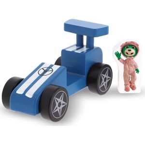 TREFL Dřevěné závodní auto Modré