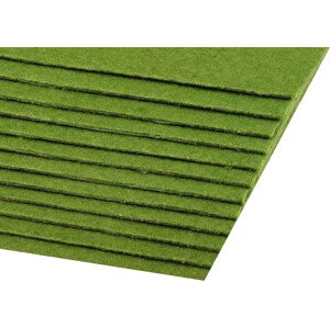 Látková dekorativní plsť / filc 20x30 cm Varianta: 31 (F21) zelená stepní, Balení: 2 ks
