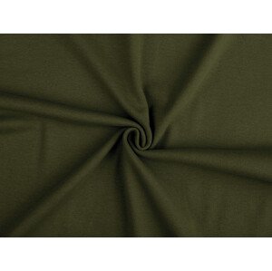 Úplet bavlněný elastický hladký / náplet Varianta: 26 (356) zelená khaki, Balení: 1 m