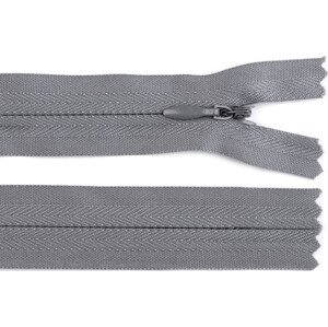 Zip skrytý nedělitelný 3 mm délka 18 cm Varianta: 316 šedá neutrální, Balení: 1 ks