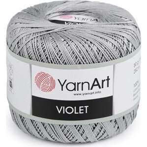 Bavlněná příze háčkovací Violet 50 g Varianta: 9 (5326) šedá světlá, Balení: 1 ks