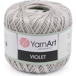 Bavlněná příze háčkovací Violet 50 g Varianta: 13 (4920) šedá holubí, Balení: 1 ks