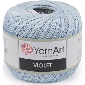 Bavlněná příze háčkovací Violet 50 g Varianta: 12 (4917) modrá světlá, Balení: 1 ks