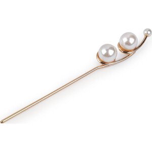 Jehlice do vlasů s perlami Varianta: perlová, Balení: 1 ks