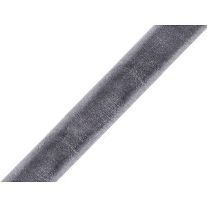 Sametová stuha šíře 9 mm Varianta: 5 šedá, Balení: 180 m