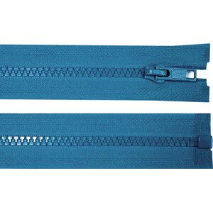 Kostěný zip šíře 5 mm délka 45 cm bundový Varianta: 216 modrá sytá, Balení: 1 ks