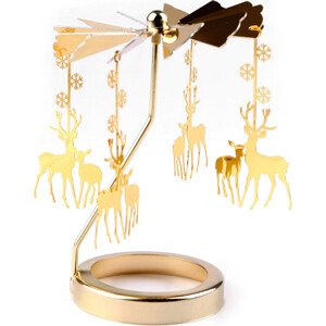 Vánoční kolotoč Varianta: 6 zlatá jelen, Balení: 1 ks