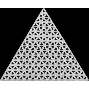 Plastová kanava / mřížka vyšívací Varianta: 2 bílá trojúhelník, Balení: 1 ks
