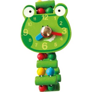 Bino Dřevěné hodinky Žába
