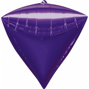 Amscan Fóliový balónek G20 Diamond, fialový, 38x43 cm