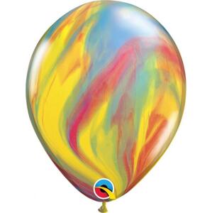 Qualatex Balónek QL 11", vícebarevný achátový pastel / 25 ks.