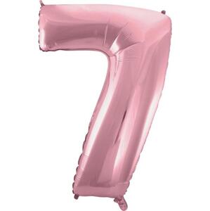 Godan / balloons Fóliový balónek "Digit 7", růžový, 92 cm