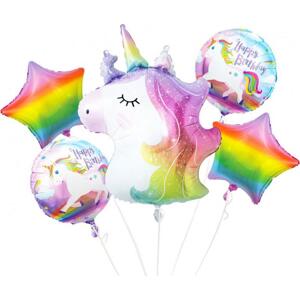 Godan / balloons Fóliové balónky - sada Unicorn, 5 ks.
