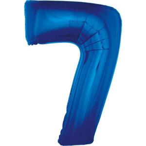 Godan / balloons Fóliový balónek "Číslice 7", modrý, 92 cm