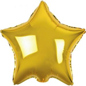 Godan / balloons B&C fóliový balónek "Star", zlatý, 19
