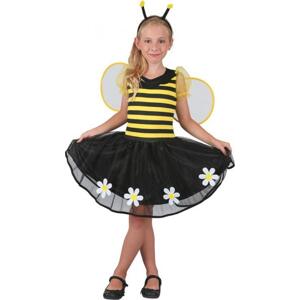 Godan / costumes Sada Sweet Bee (šaty, čelenka, křídla), velikost 110/120 cm