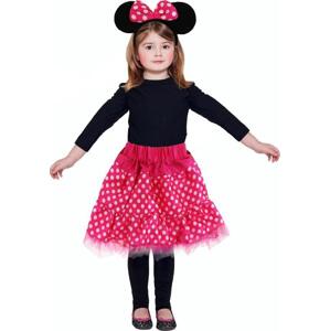 Godan / costumes Dětský kostým "Pink Mouse" (sukně, čelenka)