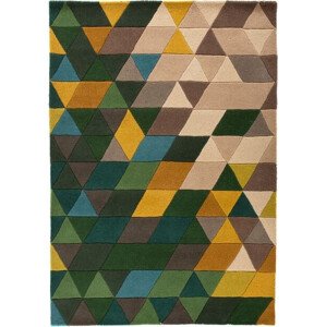 Flair Rugs koberce Ručně všívaný kusový koberec Illusion Prism Green/Multi Rozměry koberců: 120x170
