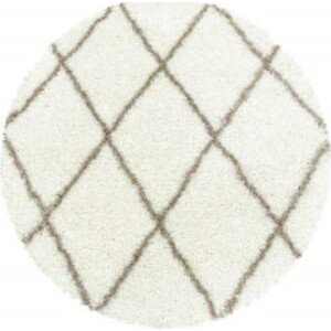 Ayyildiz koberce Kusový koberec Alvor Shaggy 3401 cream kruh Rozměry koberců: 80x80 (průměr) kruh