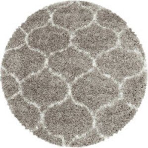 Ayyildiz koberce Kusový koberec Salsa Shaggy 3201 beige kruh Rozměry koberců: 80x80 (průměr) kruh