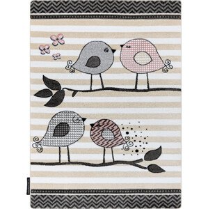 Dywany Łuszczów Dětský kusový koberec Petit Birds cream Rozměry koberců: 120x170