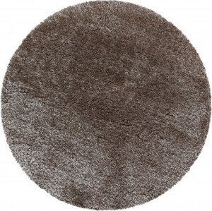 Ayyildiz koberce Kusový koberec Brilliant Shaggy 4200 Taupe kruh Rozměry koberců: 80x80 (průměr) kruh