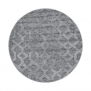 Ayyildiz koberce Kusový koberec Pisa 4702 Grey kruh Rozměry koberců: 120x120 (průměr) kruh