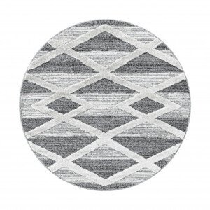 Ayyildiz koberce Kusový koberec Pisa 4709 Grey kruh Rozměry koberců: 120x120 (průměr) kruh