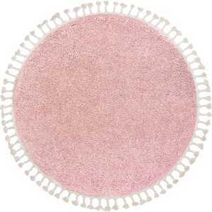 Dywany Łuszczów Kusový koberec Berber 9000 pink kruh Rozměry koberců: 120x120 (průměr) kruh
